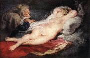 Peter Paul Rubens The Hermit and the Sleeping Angelica china oil painting artist